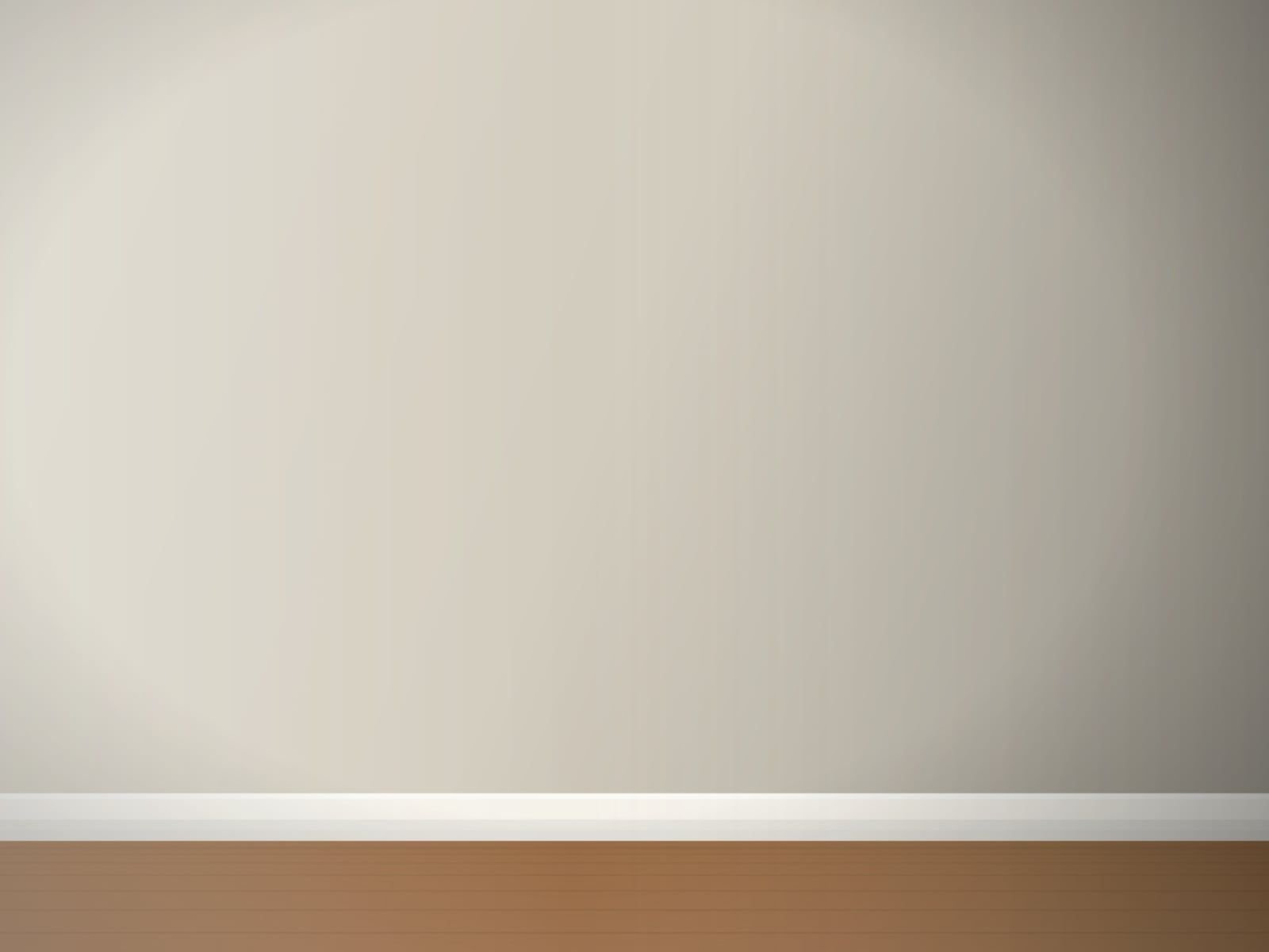 Before: Dining room wall with new flat-panel wainscoting